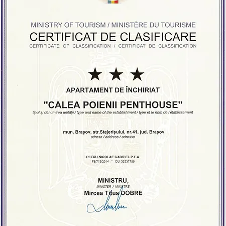 Apartment Calea Poienii Penthouse Brașov