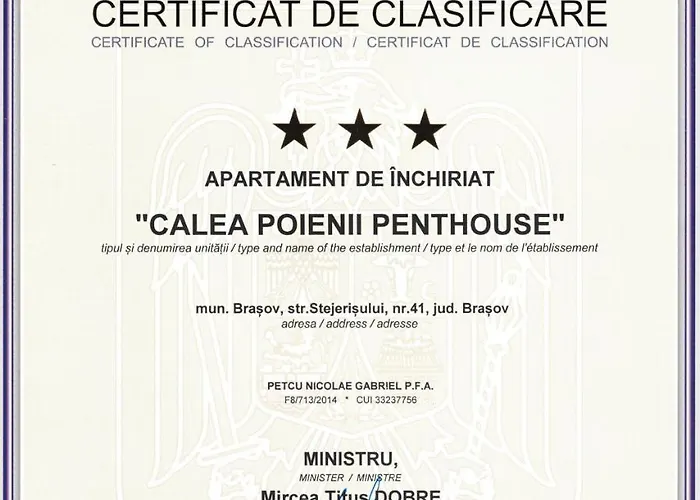 Apartment Calea Poienii Penthouse Brasov